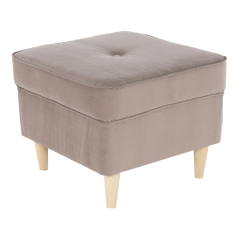 Hocker, Beige/Buche, RUFINO 3 NEU