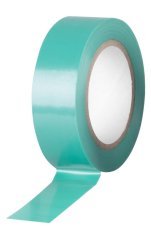 Strend Pro szalag, 19 mm, L-10 m, max. 80°C, 600V, zöld, szigetelő, ragasztó, PVC, 10 darabos csomagban