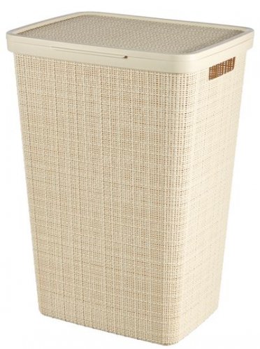 Curver® JUTE-Korb, 58 Liter, beige, 34x43x60 cm, für Wäsche, Wäsche