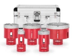 Zestaw rzeźbiarski Strend Pro Premium DCB11S5, 20-35-45-55-68 mm, M14, diament, korony, profesjonalny (akce)