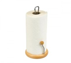 Ständer für Küchenpapierhandtücher Chrom/Holz 30 cm