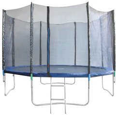 Trampolin Skipjump GS12, 366 cm, vanjska mreža, ljestve