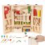 Škatla + set lesenega orodja 22697