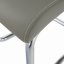 Jídelní židle, světle šedá/světlé šití, ABIRA NEW