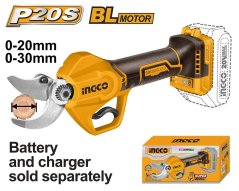 Nožnice záhradné Li-Ion CSSLI20308 INGCO P20S bez akumulátora a nabíjačky