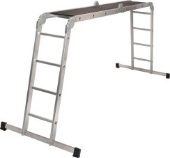 Létra platóval Strend Pro DP-U 4x3, Alu, EN 131, max. 3,46 m / 150 kg