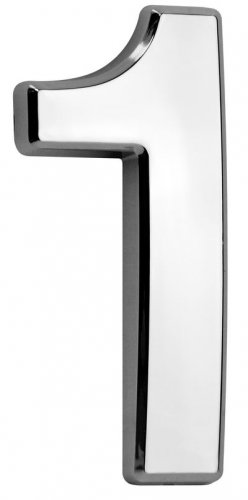 MagicHome numer ´1´, domowy, z taśmą samoprzylepną, srebrny, 70x100 mm, ABS