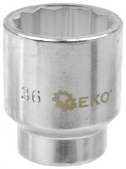 Steckschlüsselkopf 3/4"; 12HRAN 36 mm, GEKO (akce)