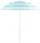 Parasol Dalia, 180 cm, 32/32 mm, z zawiasem, turkusowo-biały