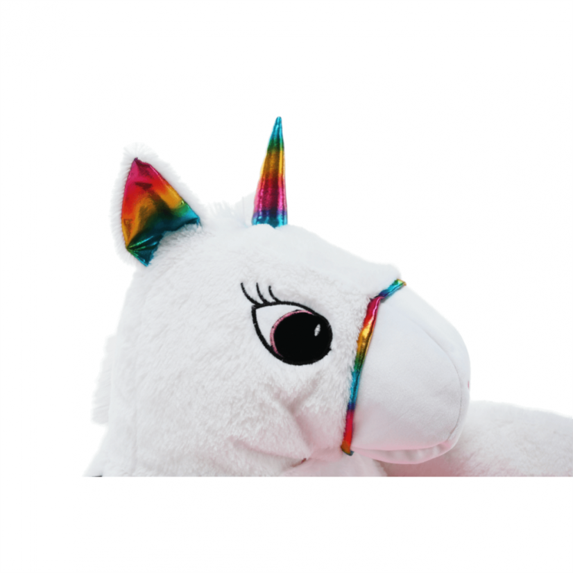 Einhorn-Sitzsack, weiß/rosa/Farbmix, BUFEL