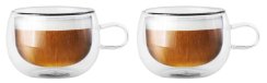 Doppelwandiger Glasbecher BARISTA 250 ml DUALI 2er-Set KLC