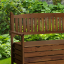 Zahradní lavička, hnědá, 150cm, AMULA