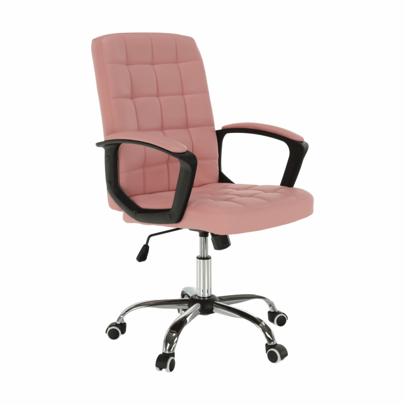 Bürostuhl, rosa Öko-Leder, RULIS (akce)