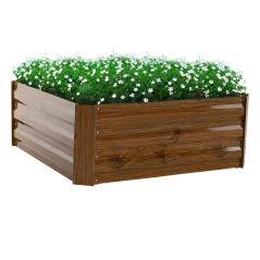 Strat înălţat de grădină, maro, oţel, NONKY TIP 3