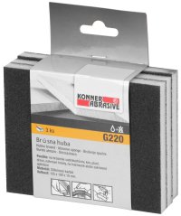 KONNER G220 Nabe, 125x100x10 mm, Bürste, bal. 3 Stück