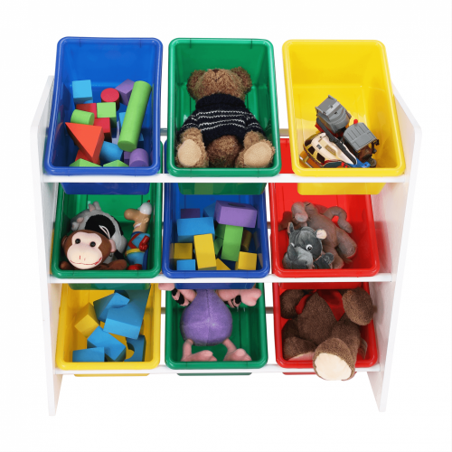 Organizator de jucării, multicolor / alb, KIDO TYPE 2