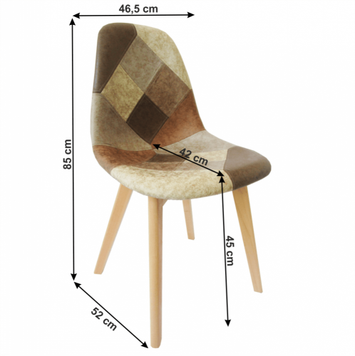 Blagovaonska stolica, patchwork/bukva, SALEVA