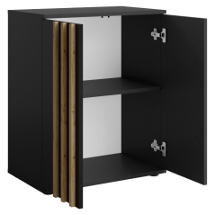 Komoda 2D, dąb czarny/rzemieślniczy, TOLIS TYP 1