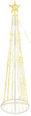 Decorațiune MagicHome Crăciun, brad, 190 LED-uri, alb cald, plastic-cupru, 50x180 cm