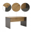 Masă de birou, grafit/stejar artisan, RIOMA NEW TYP 11