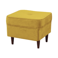 Hocker, Gelb/Wenge, RUFINO 3 NEU