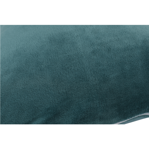 Pernă, material textil de catifea petrol, 45x45, ALITA TIPUL 5