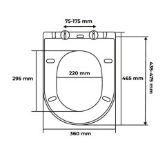 WC daska 36x4,8x46,5cm ZUMBA polipropilen