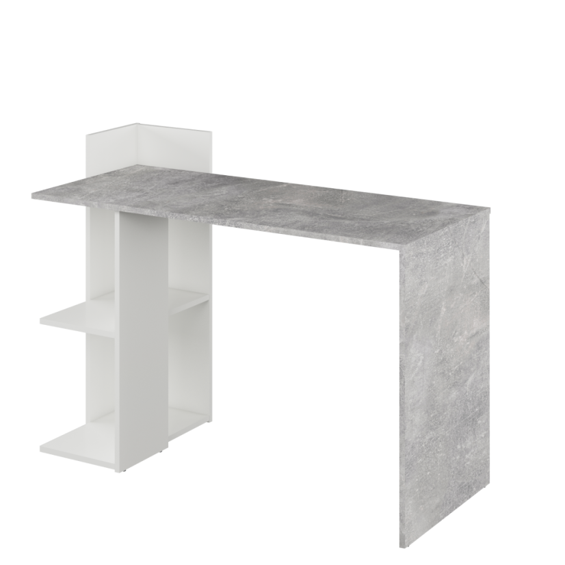 PC-Tisch, Beton/Weiß, ANDREO NEU