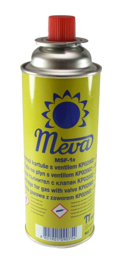 Kartuša Meva 227 g, 390 ml, Bután, ventil