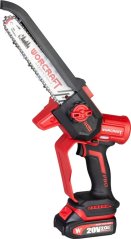 Worcraft CHS-S20LiBDM ShareSYS fűrész, szénmentes, 20V Li-ion, 8"-os lánc, mini lánc, SET tokban
