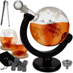 Karafka - globus - zestaw do whisky Malatec 22553