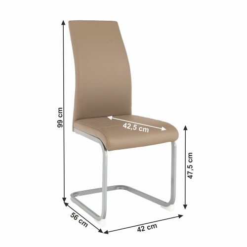 Blagovaonska stolica, sivo-smeđa TAUPE/siva, NOBATA