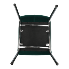 Jedilni stol, tkanina emerald Velvet/krom, GERDA NEW