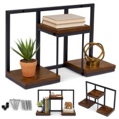 Nástenný stojan na rastliny Závesná polica na kvety Dekorácie 3 úrovne Loft ModernHome