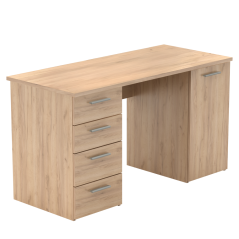 Písací stôl, dub artisan, EUSTACH