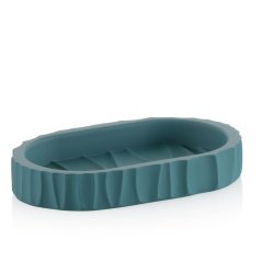 Miska na mydlo Merida polyresin petrol 15,0x9,0x2,5cm