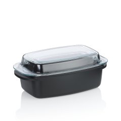 Pekáč s keramickým povrchem a víkem ATURA 40x22x16cm Pekáč s keramickým povrchem a víkem ATURA 40x22x16cm