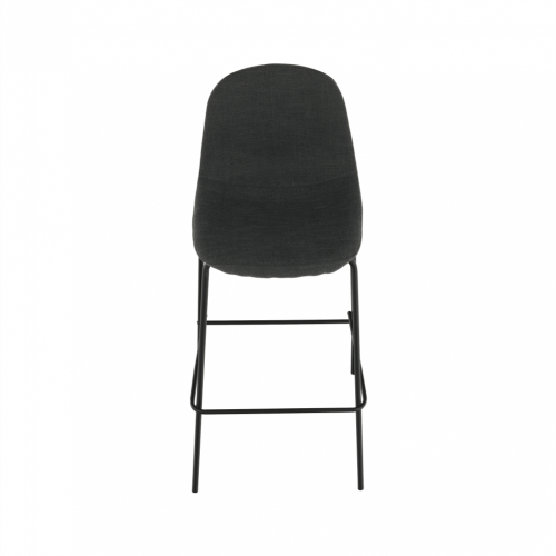 Barová židle, tmavě šedá látka/kov, MARIOLA 2 NEW