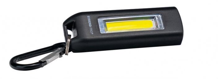 Svítilna Strend Pro Keychain, klíčenka, přívěsek, s karabinou, mix barev, 75 lm, USB nabíjení, 74x25x15 mm, sellbox 24 ks