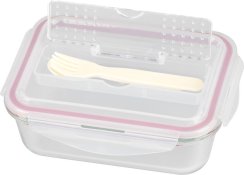 Dóza MagicHome, obdlžníková, 1000 ml, s vekom, s príborom, Clip