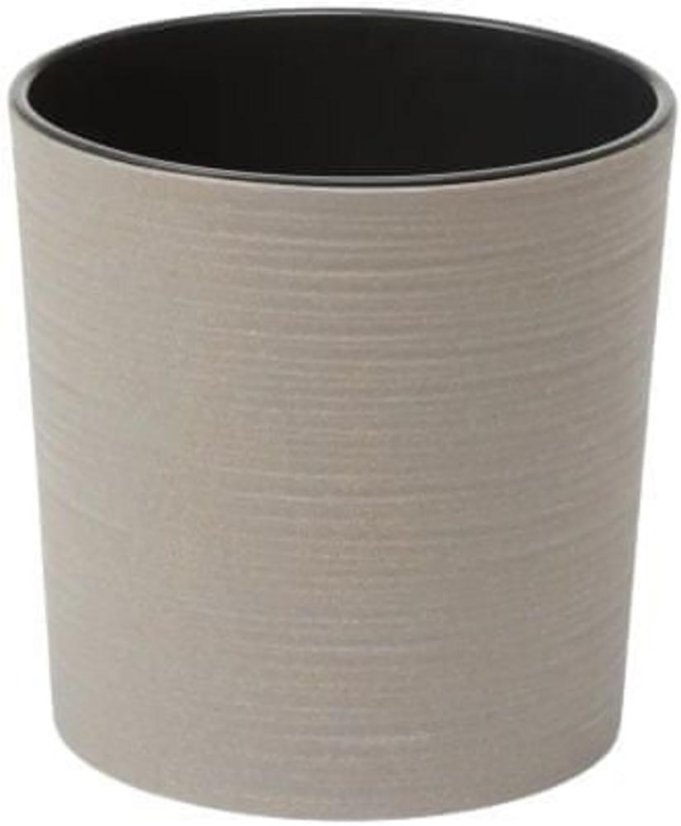 Blumentopf UH ø300 mm MALWA ECO WOOD DLUTO grau Höhe 310 mm mit KLC-Einsatz