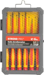 Strend Pro Schraubendreher-Satz, VDE 6-teilig, Schlitz + Kreuzschlitz, Elektriker