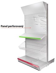 Panel Racks H03 950x400x1.2 mm perforirani *M*