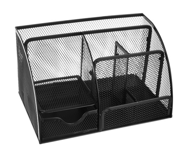 Stolni organizator - 6 odjeljaka - crni