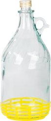 Demijohn Strend Pro Stella, 3 lit., kozarec za vino in žganje z zamaškom