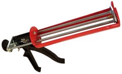 Pistolet do wytłaczania 380 ml z trzema tłokami dociskowymi, szeroki, średnica wkładu 60 mm, XL-TOOLS