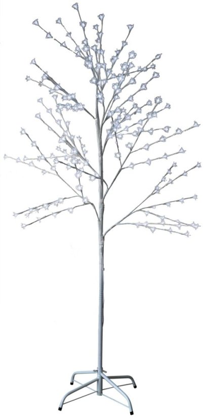 MagicHome Kirschbaum, 180 cm, weiß, LED kaltweiß, 230 V, IP44, außen