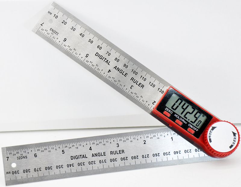 Lineal Strend Pro, digital, eckig 200 mm, Edelstahl, INOX