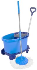 Čistilni set Strend Pro, industrijski, rotacijski mop z vedrom na kolesih, 35 lit.