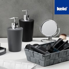 Dávkovač mýdla MARTA plastik šedá H 17cm / Ř 8cm / 350 Dávkovač mýdla MARTA plastik šedá H 17cm / Ř 8cm / 350